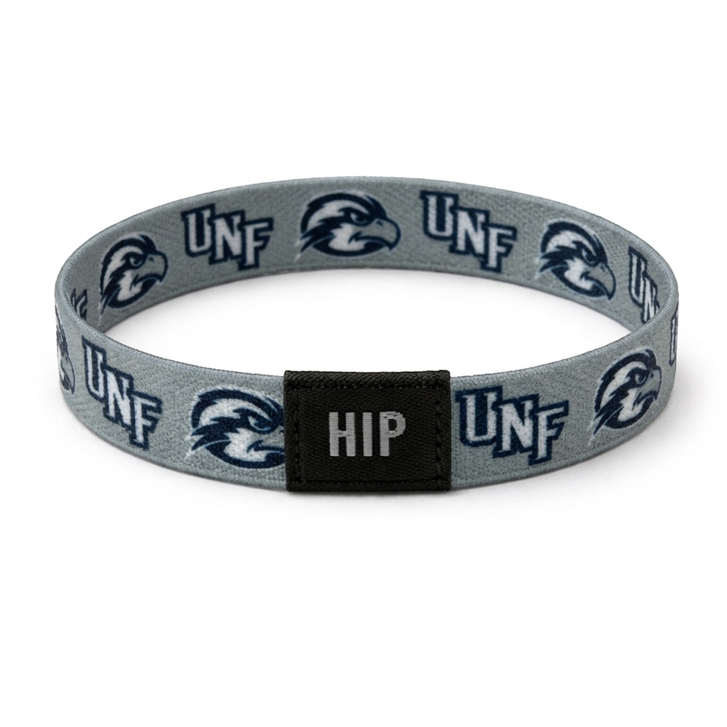 UNF Ospreys NCAA Grey Bracelet Hair Tie