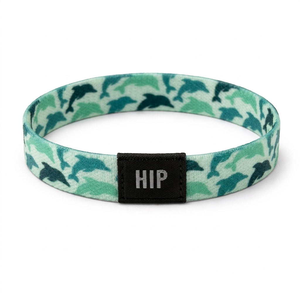 green dolphins coastal marine hair tie - Official NCAA