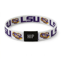 Lsu Tigers White Hair Tie Bracelet