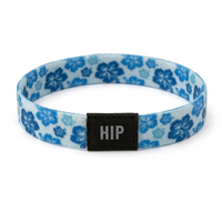 Blue Coastal Morning Maui Flowers  Bracelet | Hair Ties | No-Crease | Totally Tropical