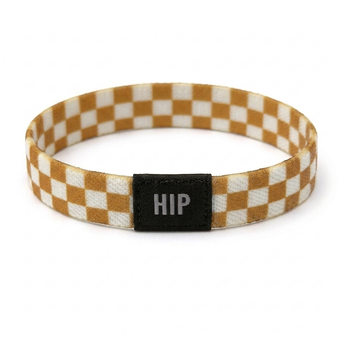 Wheat Checker Pattern Bracelet | Hair Tie | No-Crease | Check Me Out