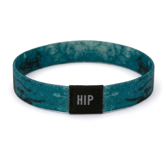 Teal Acid Wash Bracelet | Hair Tie | No-Crease  | Washed Out