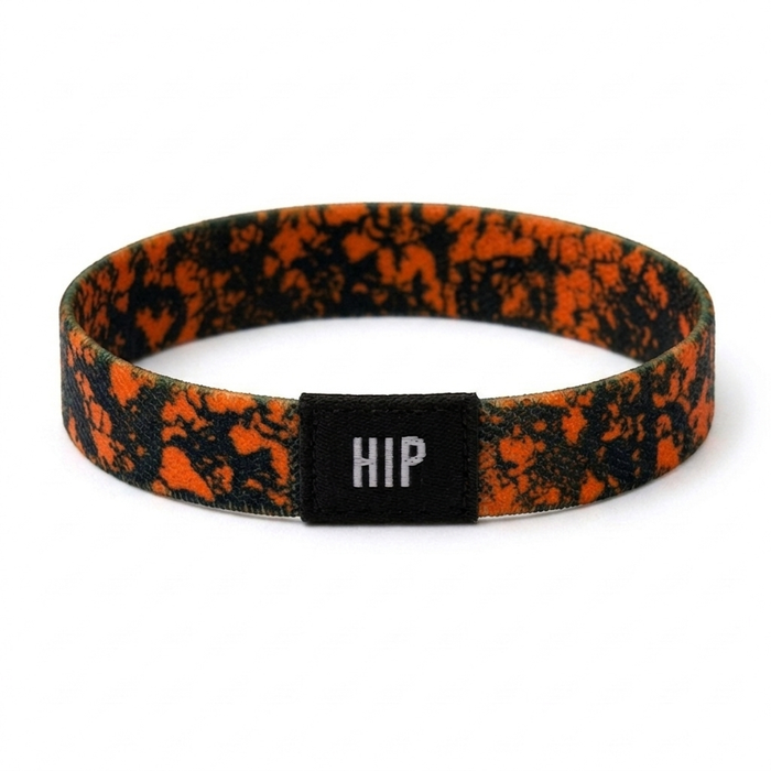 Blaze Orange Hunting Camo Bracelet | Hair Tie | No-Crease | On The Hunt