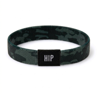 Black Midnight Camo Print Bracelet Hair Tie
