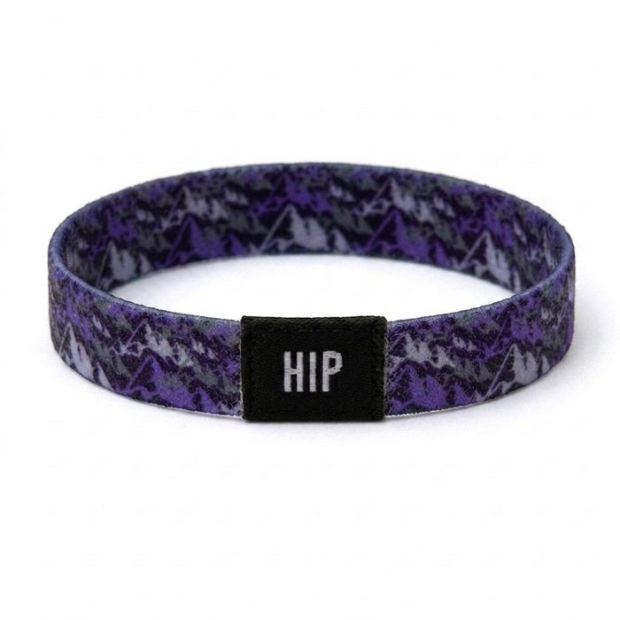 Lavender Mountain Peaks Bracelet | Hair Tie | No-Crease | Alpine Adventures