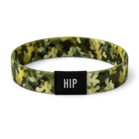 Green Mossy Woodland Camo Print Bracelet Hair Tie