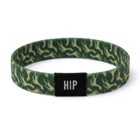 Green Hunting Antler Print Bracelet Hair Tie