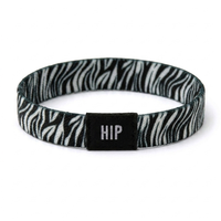 Black & White Zebra Stripe Print Bracelet | Hair Tie | No-Crease | Safari Strands