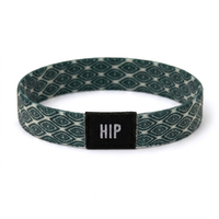 Black & Grey Geometric Bracelet | Hair Tie | No-Crease | Boho Chic
