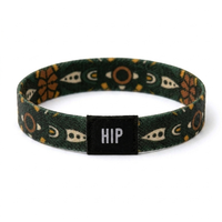 Evergreen Tribal Geometric Hair Tie Bracelet