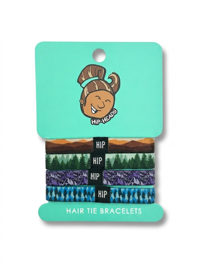 alpine mountains variety 4-pack hair tie - Official NCAA