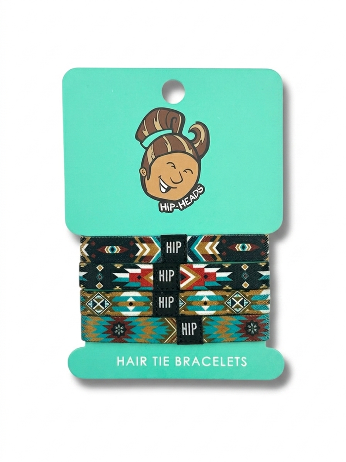 Southwestern Tribal Hair Tie Bracelet Set
