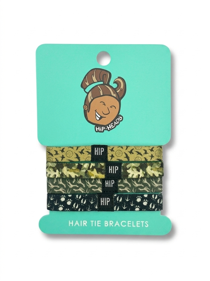 Outdoor Game Set 4-Pack Bracelet Hair Ties