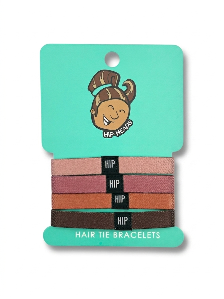 Lipstick Neutral Set 4-Pack Bracelets Hair Ties