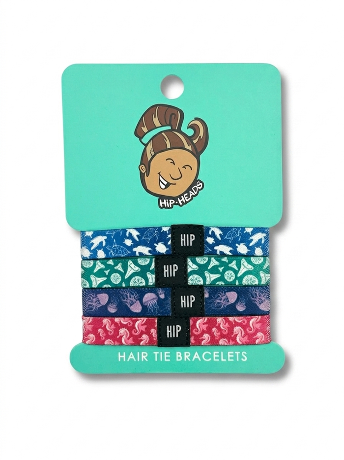 coastal marine 4 pack hair tie - Official NCAA
