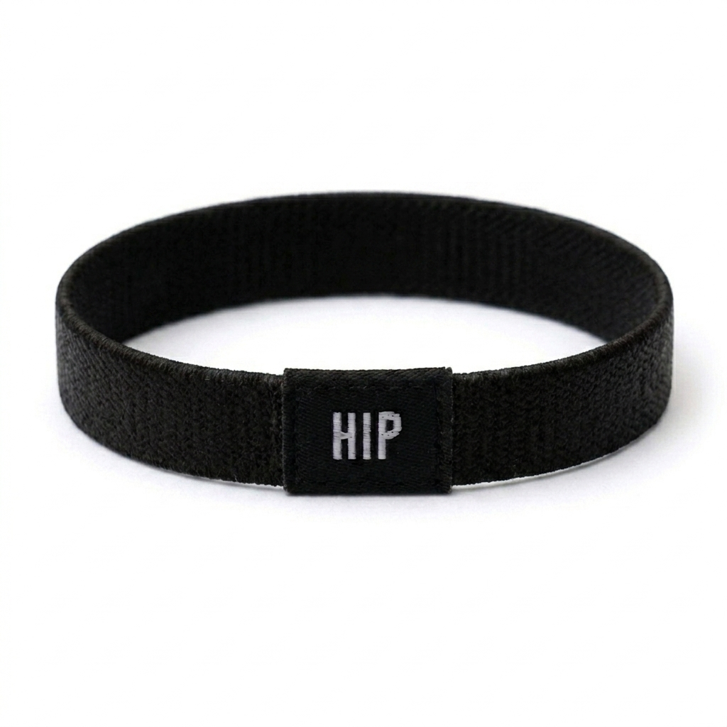 Black Solid Neutral Bracelet Hair Tie