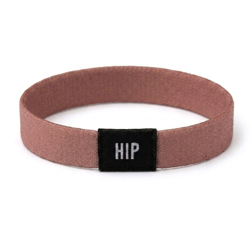 Pink Rose Lipstick Solid Neutral Bracelet Hair Tie