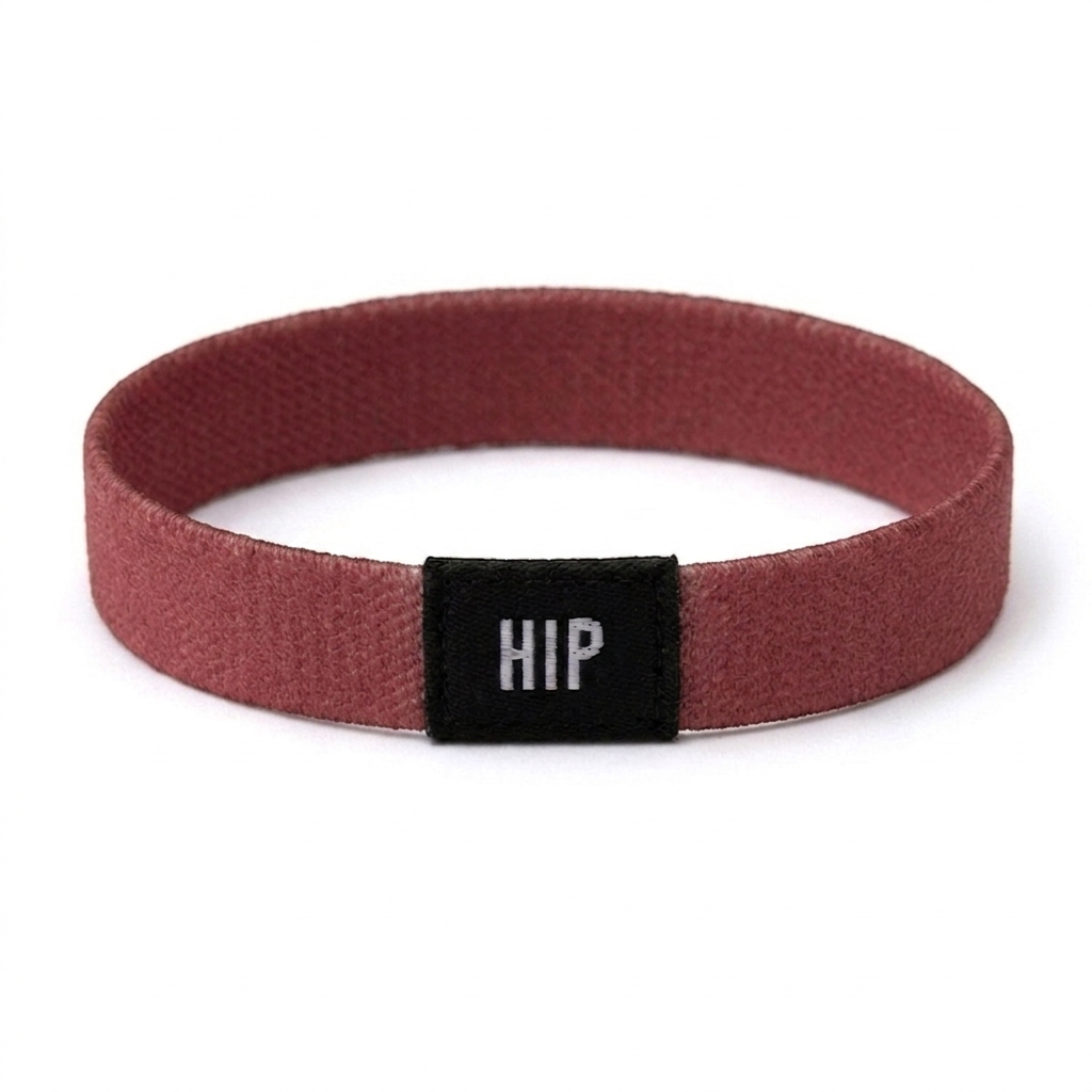 Pink Berry Lipstick Solid Neutral Bracelet Hair Tie