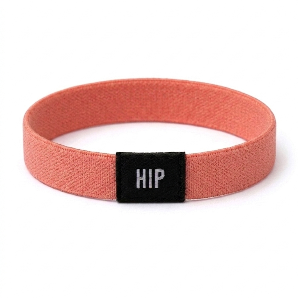 Pink Earth Tone Solid Neutral Bracelet Hair Tie