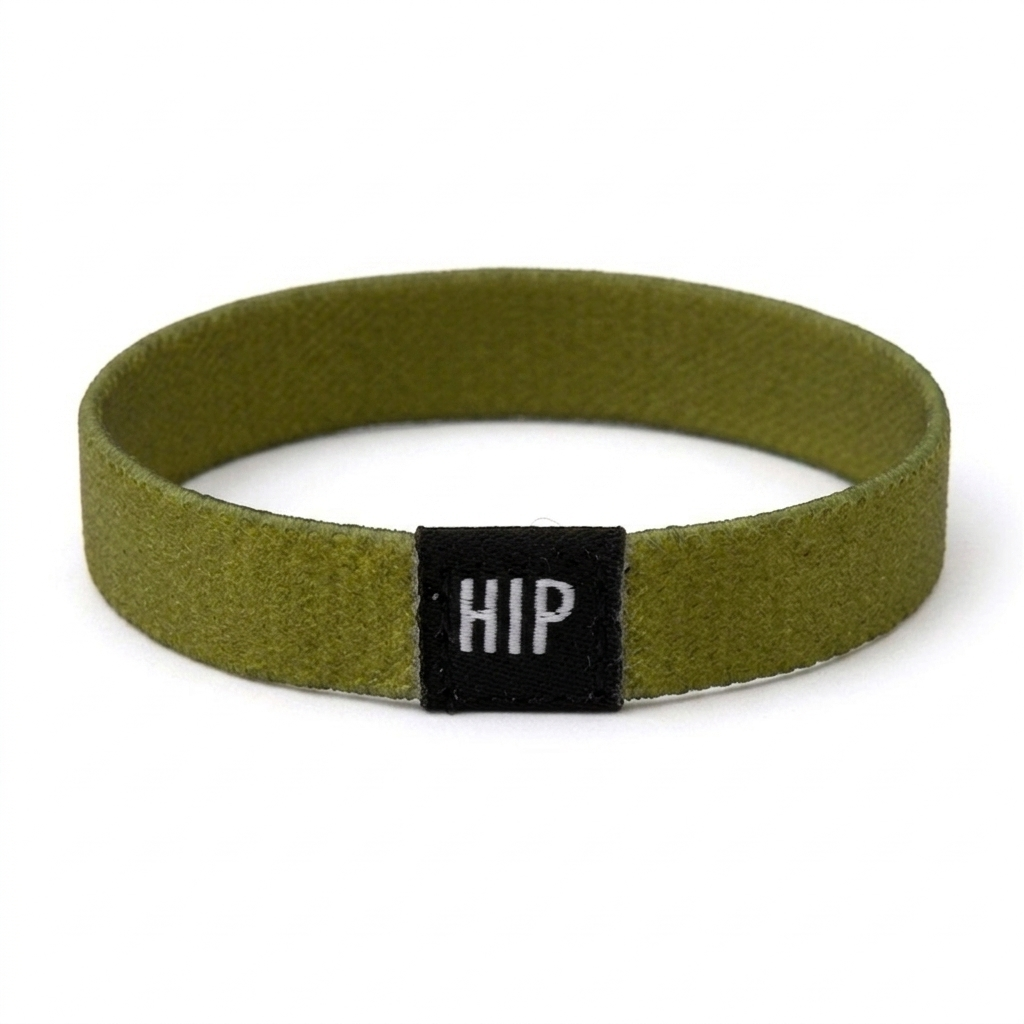 Green Moss Earth Tone Solid Neutral Bracelet Hair Tie