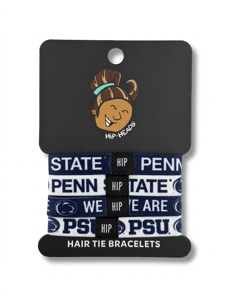 Penn State Nittany Lions NCAA Set 4-Pack Bracelet Hair Ties