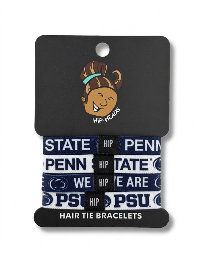 Penn State Nittany Lions Gameday Bracelet Set 4-Pack | Official NCAA Hair Tie Jewelry