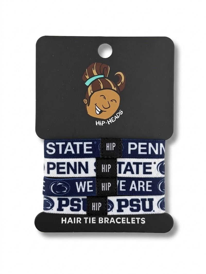 Penn State Nittany Lions NCAA Set 4-Pack Bracelet Hair Ties