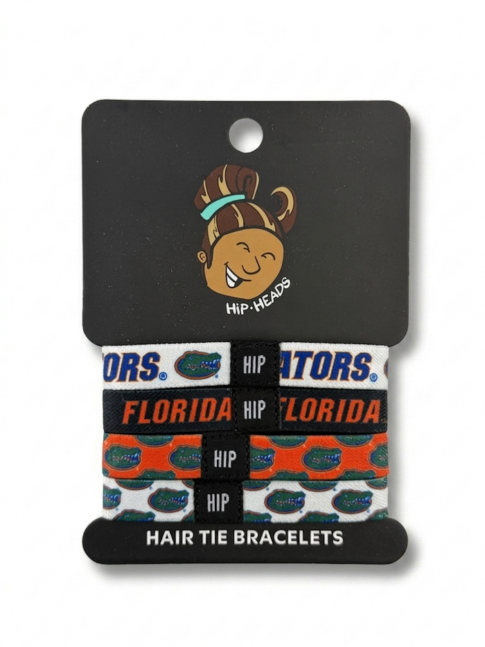 Florida Gators Gameday Bracelet Set 4-Pack | Official NCAA Hair Tie Jewelry