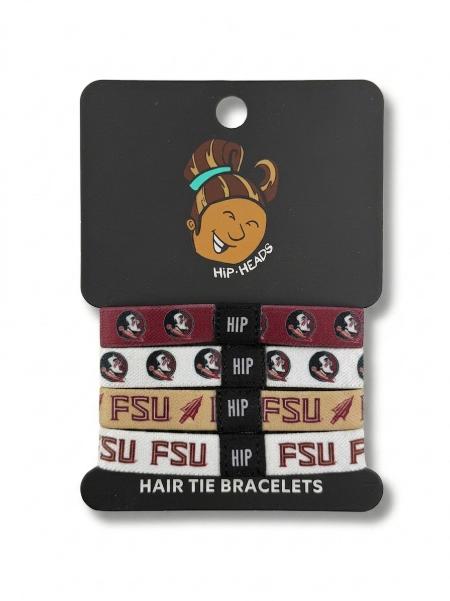Florida State Seminoles NCAA Set 4-Pack Bracelet Hair Ties