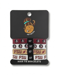 Florida State Seminoles NCAA Set 4-Pack Bracelet Hair Ties