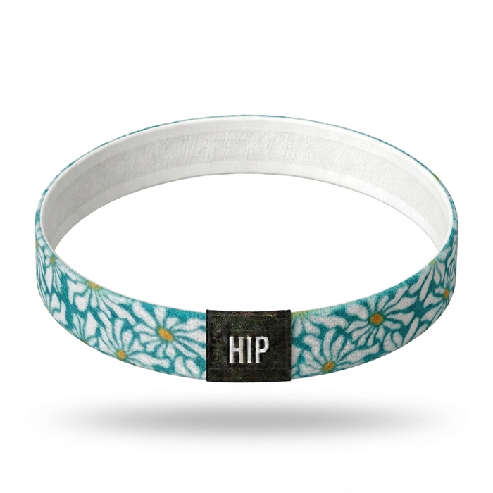 Blue Lazy Daisy Flower Thin Non-Slip Headband | Flower Lovin