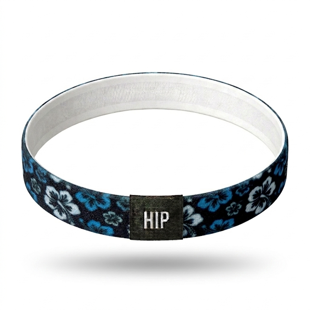 Blue Hawaiian Hibiscus Maui Flowers Non-Slip Thin Headband