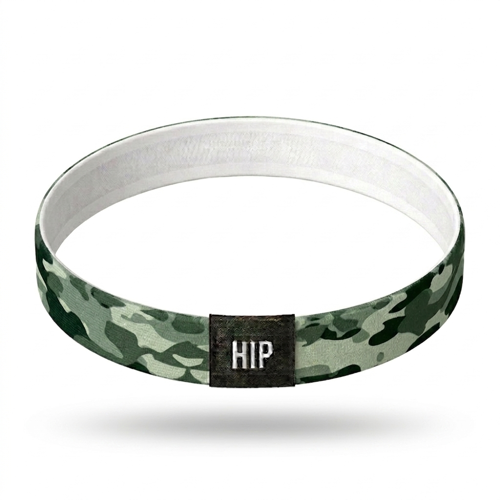 White Camo Craze Arctic Thin Headband | Non-Slip | Performance & Fashion Skinny Sport Headband for Hunting & Outdoors