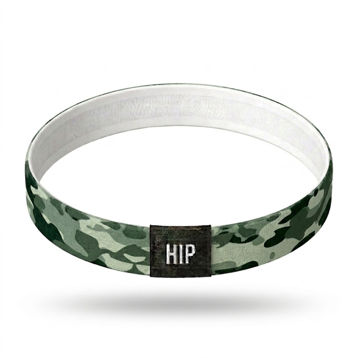 White Camo Craze Arctic Thin Headband | Non-Slip | Performance & Fashion Skinny Sport Headband for Hunting & Outdoors