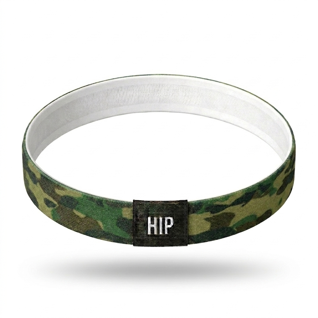 Green Camo Craze Army Thin Headband | Non-Slip | Performance & Fashion Skinny Sport Headband for Hunting & Outdoors