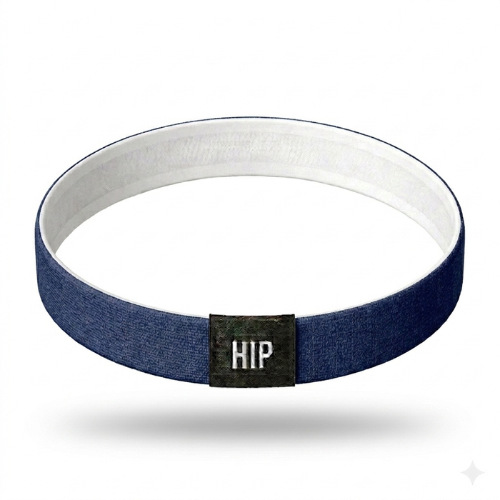 Navy Stormy Skies Solid Thin Headband | Non-Slip | Solid Colors | Performance & Fashion Skinny Sport Headband