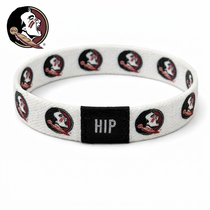 Florida State Seminoles White Bracelet | Hair Tie | Official NCAA Gameday Jewelry