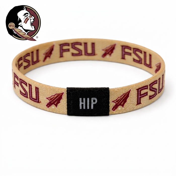 Florida State Seminoles FSU Arrow Gold Bracelet | Hair Tie | Official NCAA Gameday Jewelry