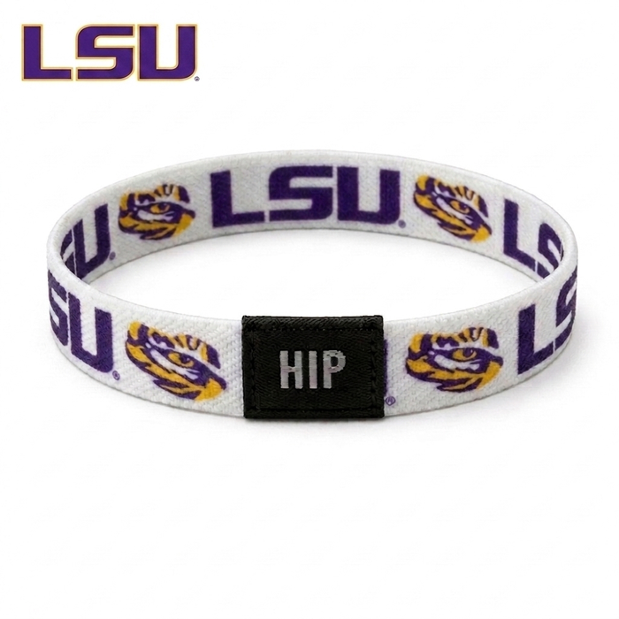 LSU Tigers Eye White Bracelet | Hair Tie | Official NCAA Gameday Jewelry