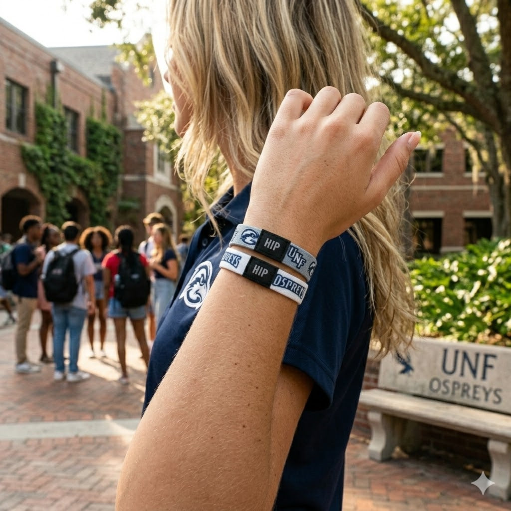 Unf Ospreys White Hair Tie Bracelet — view 2