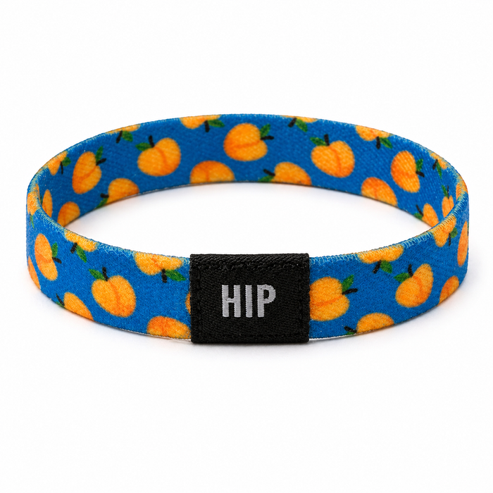 Blue Peaches Blue Hair Tie Bracelet